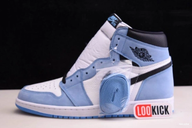 Rep TBK BLUE JORDAN 555088-134 HIGH RETRO 1 AIR BLACK UNIVERSITY WHITE 0629
